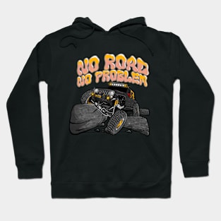 Grey Jeep Flex No Road No Problem Hoodie